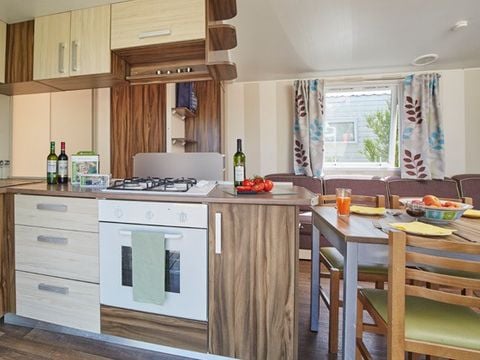 MOBILHOME 8 personnes - Mobil-home | Classic XL | 3 Ch. | 6/8 Pers. | Terrasse surélevée non couverte | Clim.