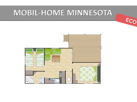 MOBILHOME 4 personnes - MINNESOTA. ECO