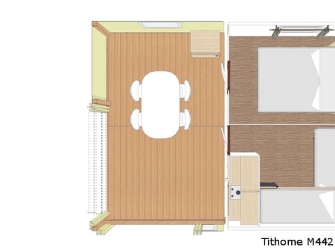 BUNGALOW 5 personnes - MOBITOILE - sans sanitaire