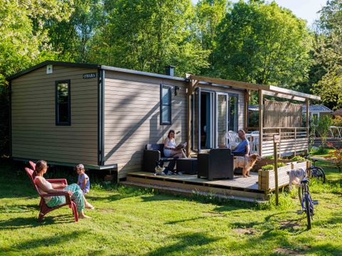 MOBILHOME 6 personnes - Premium 32m² 3 chambres + Terrasse + TV + lave vaisselle