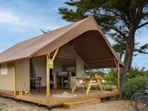 TENTE TOILE ET BOIS 4 personnes - Lodge 4p 2ch **