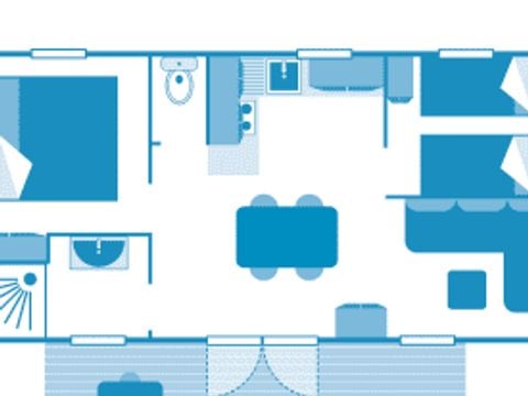 MOBILHOME 5 personnes - Cottage 4/5p 2ch ***