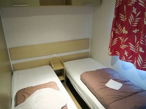 MOBILHOME 6 personnes - Résidence mobile Noyers avec terrasse bois semi-couverte 5/6 pers + TV-TNT + CLIM