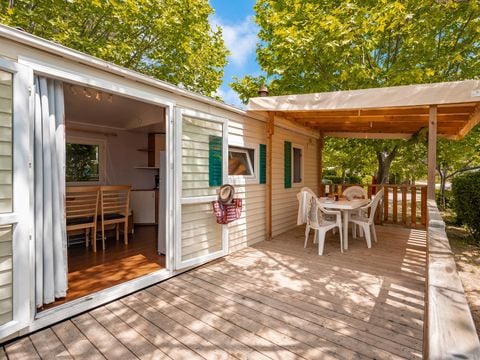 MOBILHOME 6 personnes - Classic | 2 Ch. | 4/6 Pers. | Terrasse surélevée | Clim.