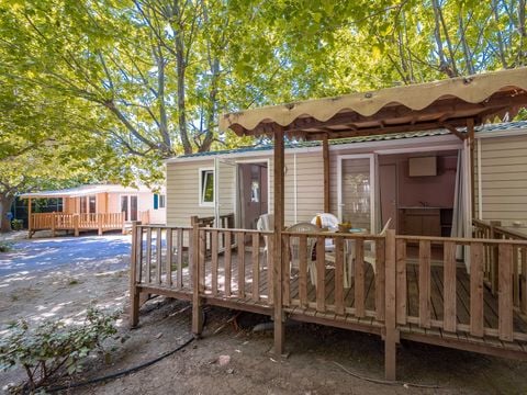 MOBILHOME 6 personnes - Comfort | 2 Ch. | 4/6 Pers. | Terrasse surélevée | Clim.