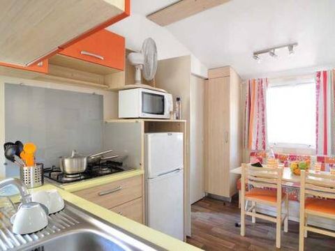Mobilhome 4 personnes - Mobil-home | Comfort | 2 Ch. | 4 Pers. | Terrasse surélevée | 1 SDB | Clim.