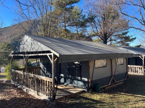 TENTE TOILE ET BOIS 4 personnes - Tente Glamping Camomille