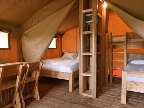 TENTE TOILE ET BOIS 5 personnes - Safari Ciboulette