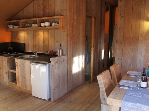 TENTE TOILE ET BOIS 5 personnes - Safari Laurier