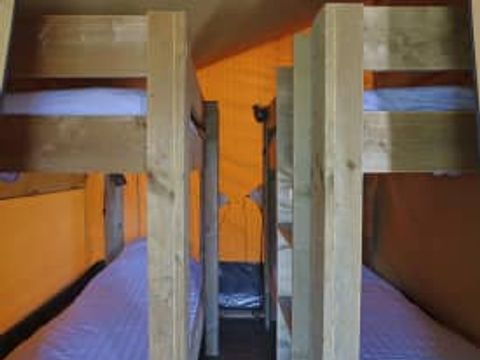 TENTE TOILE ET BOIS 6 personnes - Tente glamping Tournesol