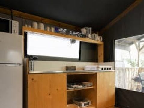 TENTE TOILE ET BOIS 4 personnes - Tente Glamping Camomille