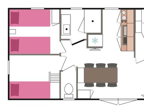 MOBILHOME 5 personnes - Galaxie Confort (chien non admis)