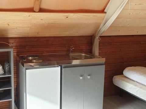 Tente en toile et en bois 4 personnes - Lodge Amazone (sans sanitaire)