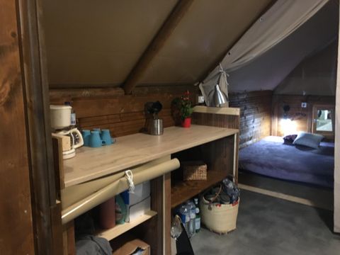 Tente en toile et en bois 4 personnes - Lodge Amazone (sans sanitaire)