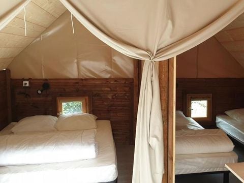 Tente en toile et en bois 4 personnes - Lodge Amazone (sans sanitaire)