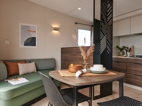 MOBILHOME 2 personnes - Ciel Prestige 21m² + terrasse semi-couverte 13.5m²