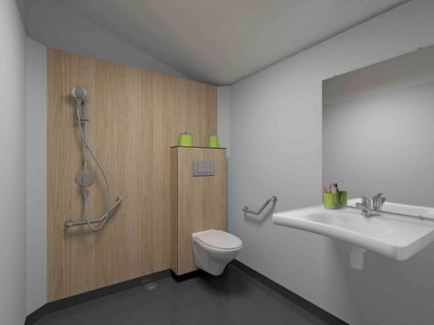 Mobilhome 4 personnes - Mobil-home 'Evasion Access' 31 m² - 2 chambres + terrasse couverte