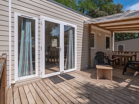 Mobilhome 8 personnes - Comfort XL | 3 Ch. | 6/8 Pers. | Terrasse surélevée | Clim.