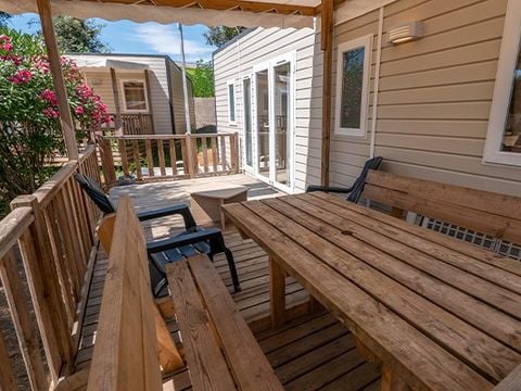Mobilhome 8 personnes - Comfort XL | 3 Ch. | 6/8 Pers. | Terrasse surélevée | Clim.