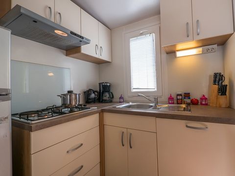 Mobilhome 6 personnes - Mobil-home | Comfort XL | 3 Ch. | 6 Pers. | Terrasse surélevée | Clim. | TV
