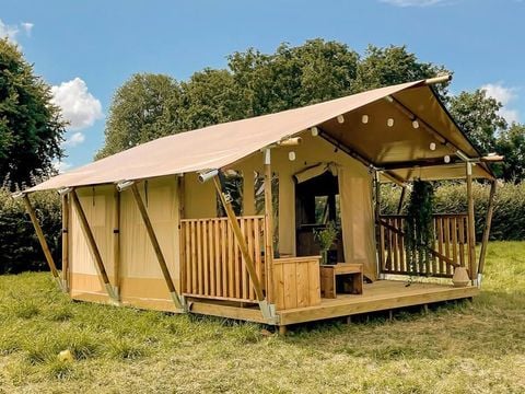 TENTE TOILE ET BOIS 4 personnes - Tentes safari sans installations sanitaires 4 personnes