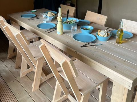 TENTE TOILE ET BOIS 4 personnes - Tentes safari sans installations sanitaires 4 personnes