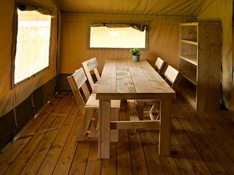 TENTE TOILE ET BOIS 4 personnes - Tentes safari sans installations sanitaires 4 personnes