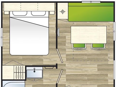 MOBILHOME 2 personnes - ASTRIA