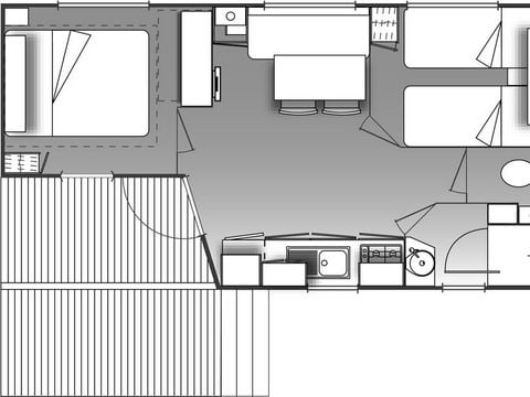 MOBILHOME 4 personnes - CAP LARDIER