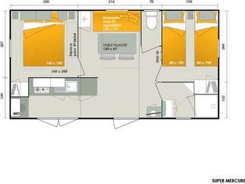 MOBILHOME 4 personnes - HERACLEE
