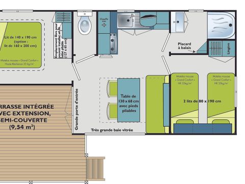 MOBILHOME 4 personnes - MOUETTE