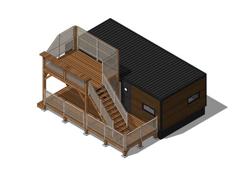 MOBILHOME 4 personnes - Mobile home Hirondelle toit terrasse 4 pers