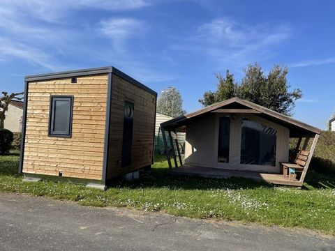 TENTE TOILE ET BOIS 5 personnes - LODGE SAHARI avec sanitaire privatif