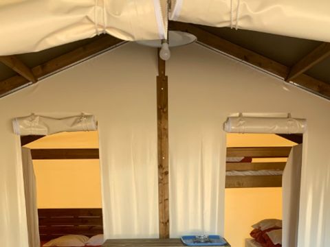 BUNGALOW TOILÉ 5 personnes - Freeflower Standard 37m² - 2 chambres - sans sanitaires - terrasse couverte de 8m² 5 pers