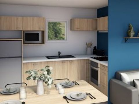 Mobilhome 6 personnes - Cottage Lagon 6p 3 Ch 2 Sdb Premium