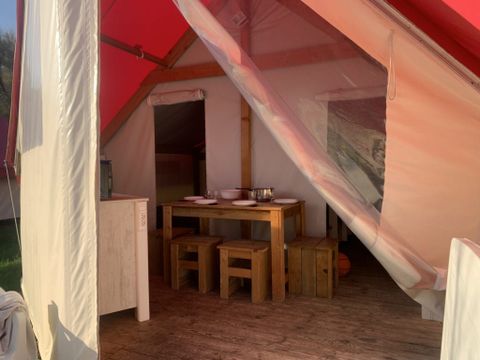 Tente en toile et en bois 5 personnes - Tente Sahari 4/5p 2 Ch **