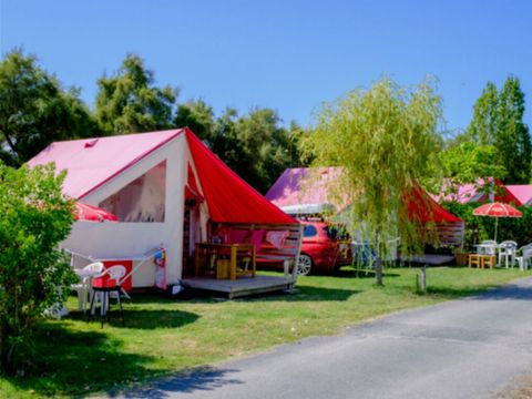 Tente en toile et en bois 5 personnes - Tente Sahari 4/5p 2 Ch **