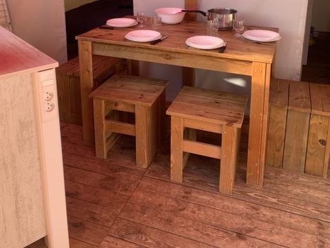 Tente en toile et en bois 5 personnes - Tente Sahari 4/5p 2 Ch **