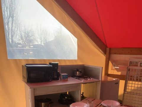 Tente en toile et en bois 5 personnes - Tente Sahari 4/5p 2 Ch **