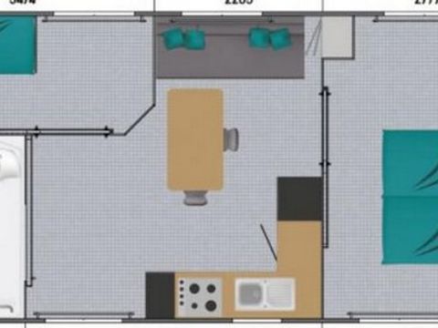 MOBILHOME 5 personnes - PMR