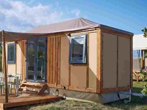 TENTE TOILE ET BOIS 4 personnes - Mobilodge - Corfou (sans sanitaires)