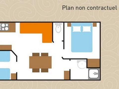 MOBILHOME 4 personnes - Cottage - Le Classique Privilège