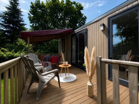 MOBILHOME 4 personnes - Hortensia - 2 chambres + terrasse semi-couverte