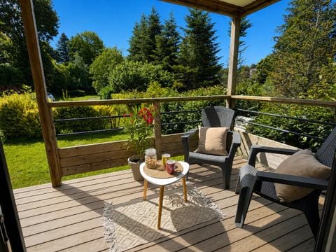 MOBILHOME 4 personnes - Living - 2 chambres + terrasse intégrée