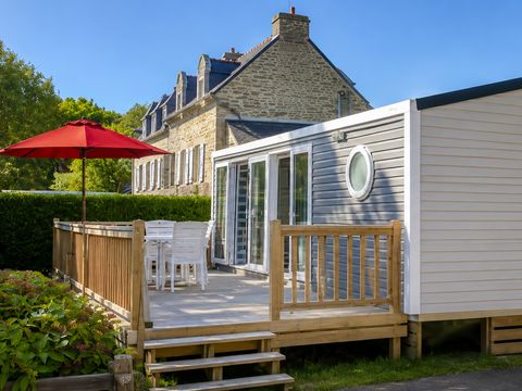 MOBILHOME 4 personnes - Mobil-home Lilas - 2 chambres + terrasse semi-couverte