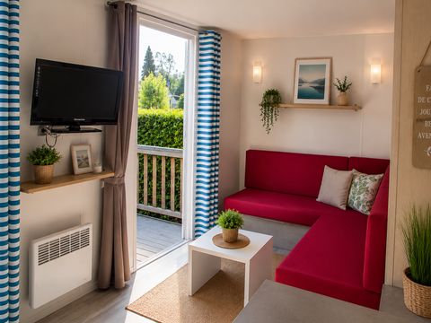 MOBILHOME 4 personnes - Mobil-home Lilas - 2 chambres + terrasse semi-couverte