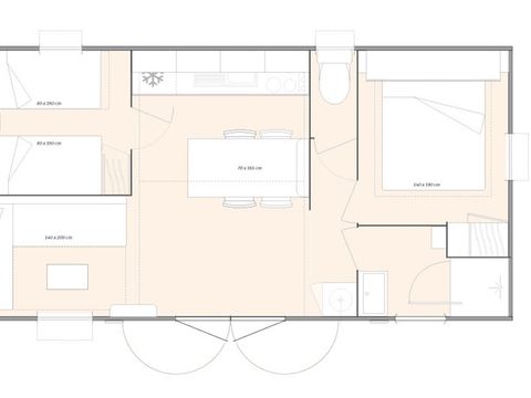 CHALET 4 personnes - Fabre - 2 chambres + terrasse - PMR