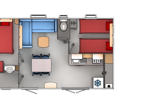 MOBILHOME 6 personnes - Cottage 4/6 personnes Résidentiel