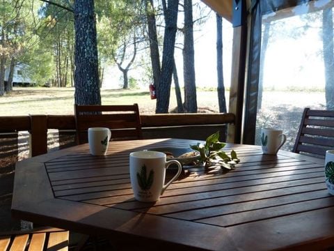 TENTE TOILE ET BOIS 5 personnes - Nature Lodges 4/5P 1Ch