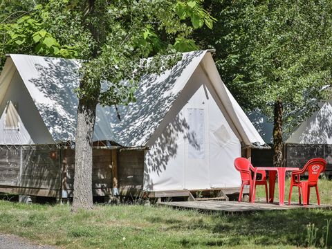 TENTE TOILE ET BOIS 4 personnes - Bungalow Toilé et Bois Standard 28m² - 2 chambres (sans sanitaires) 4 pers